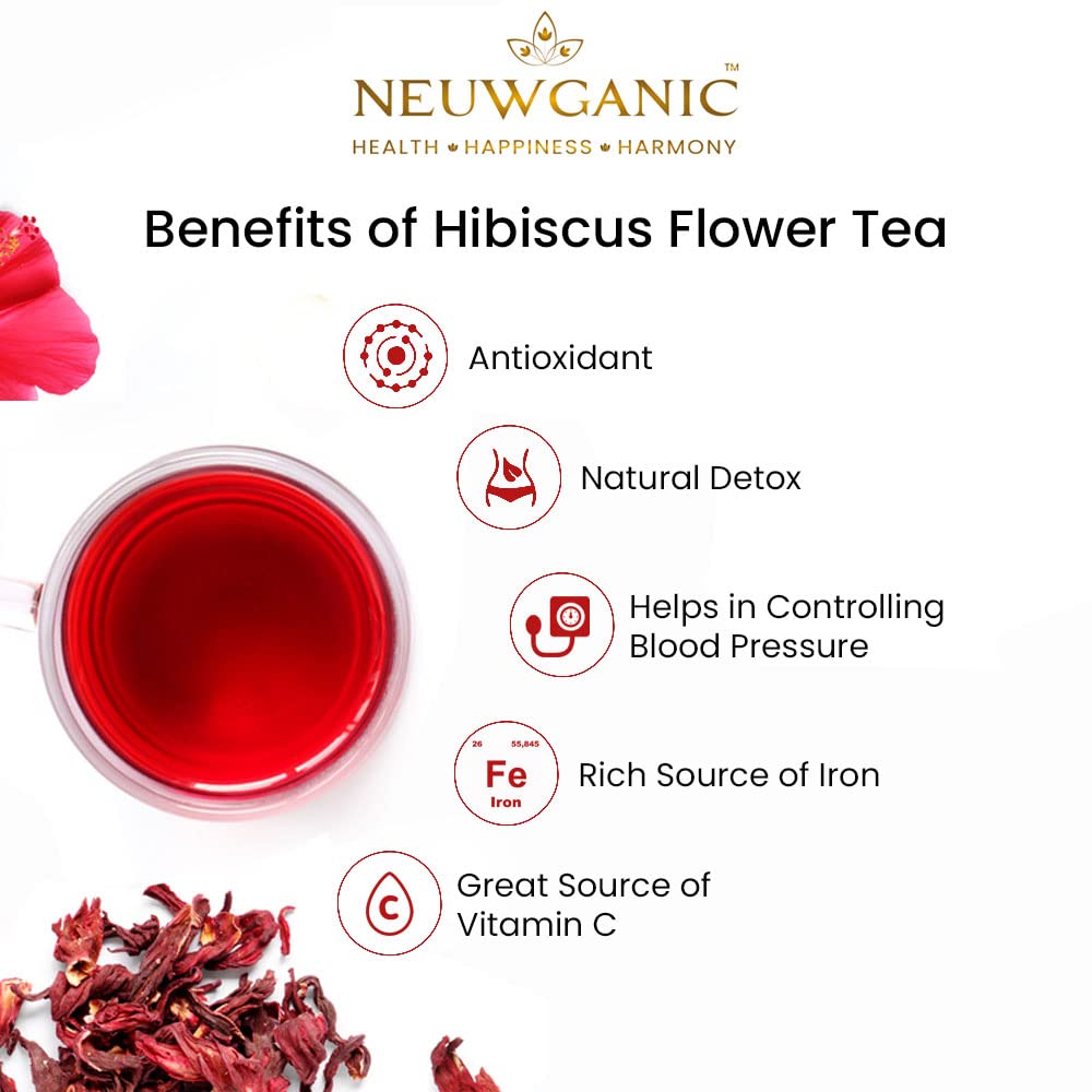 Neuwganic Tea - Hibiscus Flower Tea - 100 Grams